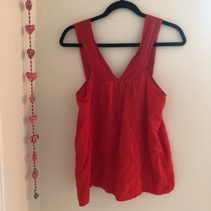 J. Crew Red Blouse